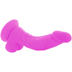 DIVERSIA - DILDO VIBRANTE FLESSIBILE VIOLA 21.5 CM -O- 4.5 CM