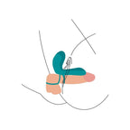 XOCOON - ANELLO VIBRATORE PER COPPIA VERDE