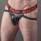 MACHO - MX25RC JOCK ROSSO PELLE S