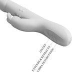 PRETTY LOVE - VIBRATORE REESE CON ROTAZIONE ARGENTO