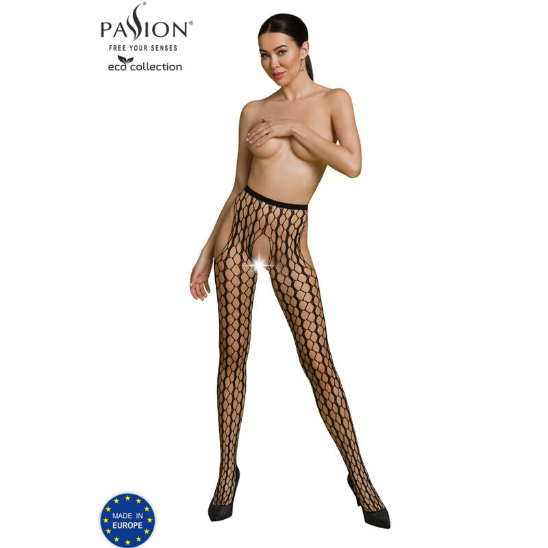 PASSION - COLLEZIONE ECO BODYSTOCKING ECO S007 ROSSO