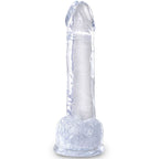 KING COCK - CLEAR PENE REALISTICO CON SFERE 15.2 CM TRASPARENTE