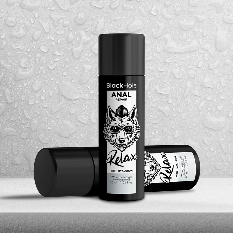 BLACK HOLE - RIPARATORE ANALE A BASE D'ACQUA RELAX CON IALURONICO 30 ML