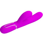 PRETTY LOVE - VIBRATORE MULTIFUNZIONE PERLITA 3 IN 1 G-SPOT VIOLA