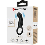 PRETTY LOVE - ANELLO ANALE E VIBRATORE WARREN BLACK