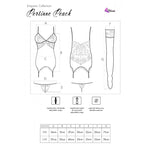 LIVCO CORSETTI FASHION - SET PERSINNE PESCA CORSETTO + SLIP + CALZE