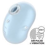 SATISFYER - CUTIE GHOST VIBRATORE LAY-ON AZZURRO