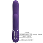 PRETTY LOVE - PERLITA VIBRATORE G-SPOT 3 IN 1 MULTIFUNZIONE VIOLA