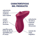 SATISFYER - VIBRATORE ECCITANTE DA APPOGGIO CLITORIDE FUCSIA