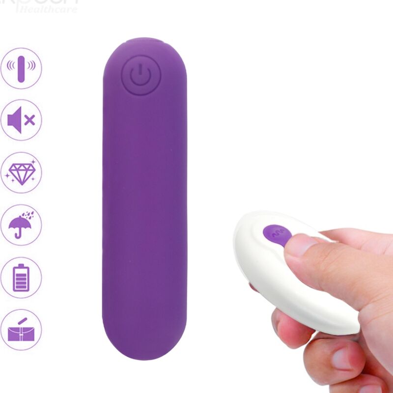 ARMONY - SPLASH JOLINE VIBRATORE BULLET IN SILICONE TELECOMANDO 10 VIBRAZIONI 6.5 X 1.5 CM VIOLA