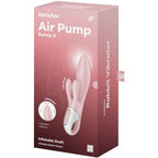 SATISFYER - AIR PUMP BUNNY 3 VIBRATORE GONFIABILE CONIGLIO ROSA