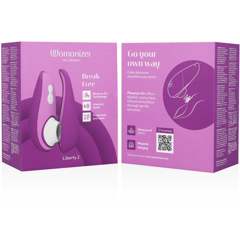 WOMANIZER - LIBERTY 2 STIMOLATORE E ASPIRATORE CLITORIDEO VIOLA