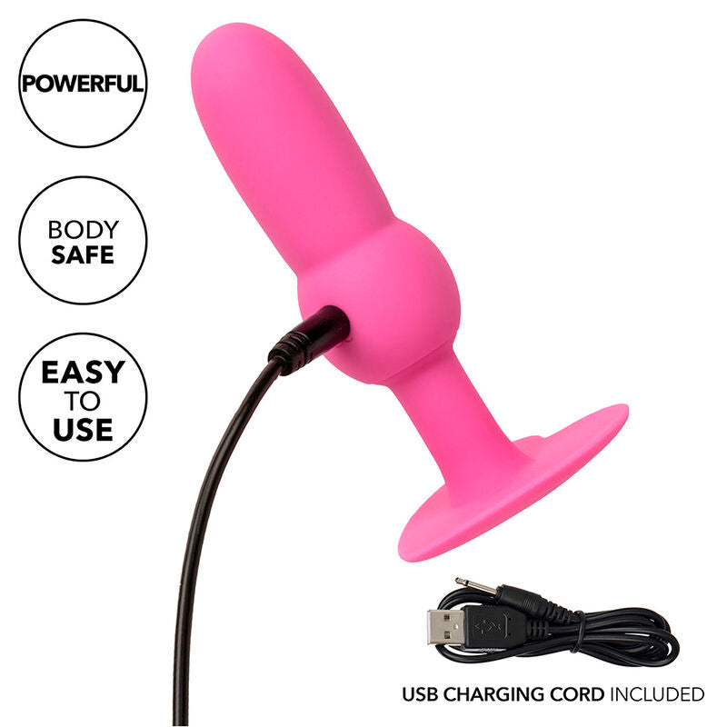 CALEXOTICS - FIRST TIME PLUG ANALE SONDA PERLINE 10 VIBRAZIONI ROSA
