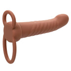 CALEXOTICS - MAXX RIBBED DUAL PENETRATOR 10 VIBRAZIONI MARRONE
