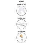 HIDDEN DESIRE - EXTREME GABBIA PER CAZZO CASTITÀ ACRILICO REGOLABILE TRASPARENTE