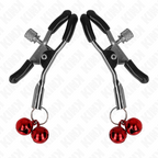 KINK - MORSETTO PER CAPEZZOLI DOPPIA CAMPANA ROSSO 6 CM