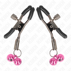 KINK - MORSETTO PER CAPEZZOLI DOPPIA CAMPANA ROSA 6 CM
