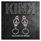 KINK - MORSETTI PER CAPEZZOLI CON O-RING TRIFOGLIO GIAPPONESE ARGENTO