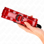 KINK - COLLANA REGOLABILE VINO ROSSO 37,5-49,5 CM X 5 CM