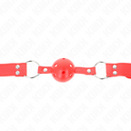 KINK - BALL GAG COMPLETO ROSSO CAVO DURO 62 x 2 CM