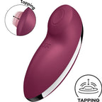 SATISFYER - TAP & CLIMAX 2 VIBRATORE E STIMOLATORE ROSSO