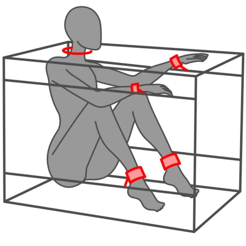 SECRET DOME - KINK CLUB LA NICHE CABIN NERO E ROSSO