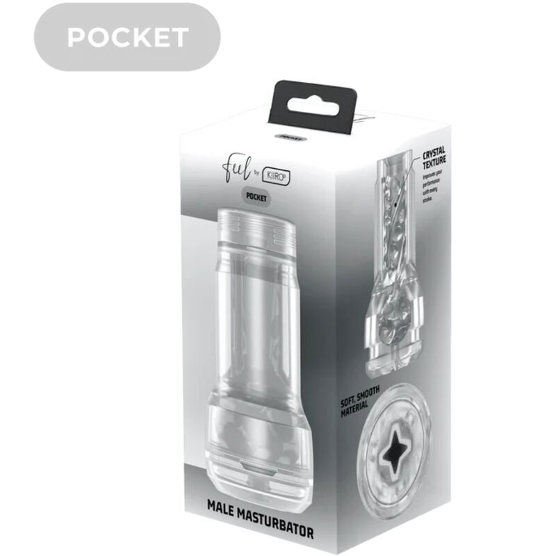 KIIROO - FEEL POCKET STROKER CRYSTAL DI KIIROO TRASPARENTE