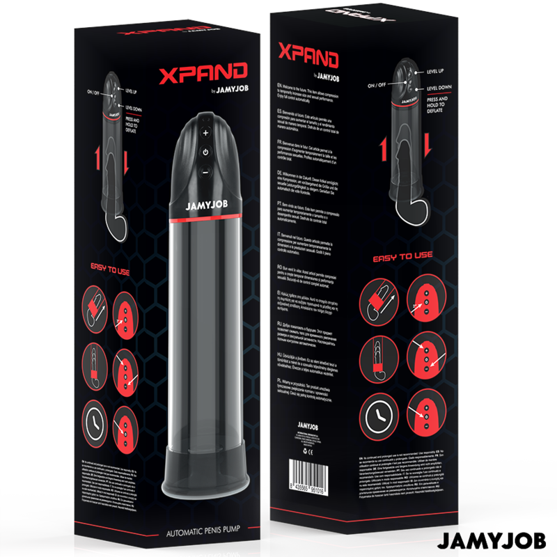 JAMYJOB - POMPA AUTOMATICA XPAND 3 LIVELLI DI ASPIRAZIONE GRIGIA