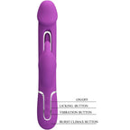 PRETTY LOVE - KAMPAS 3 IN 1 MULTIFUNZIONE VIBRATORE CONIGLIO VIOLA