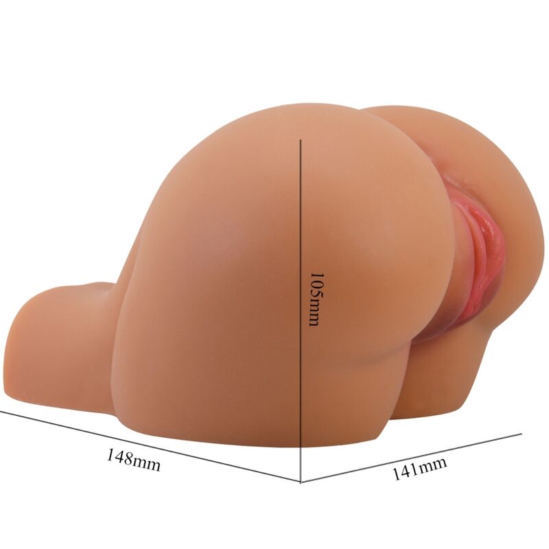 CRAZY BULL - VIBRATORE KYLIE ASS CON VAGINA E ANO REALISTICI E TELECOMANDO