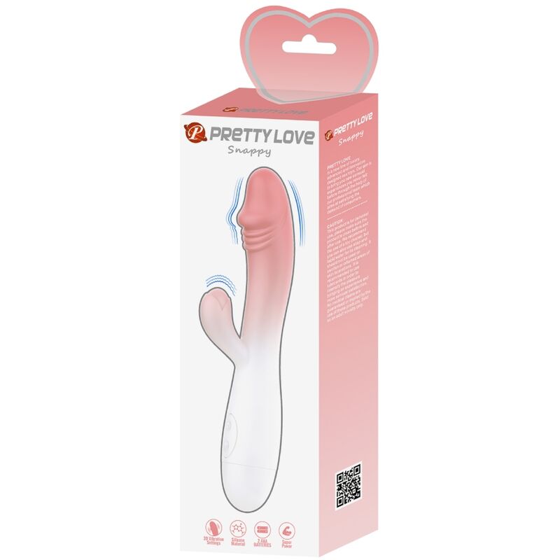 PRETTY LOVE - SNAPPY RABBIT VIBRATORE 30 VIBRAZIONI ROSA