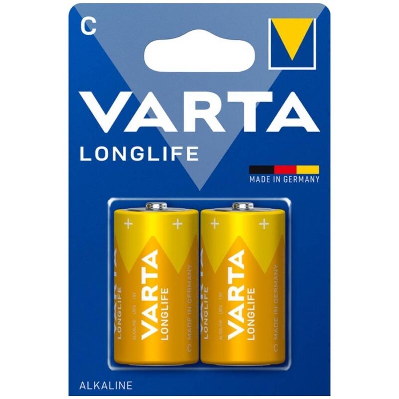 VARTA - BATTERIA ALCALINA LONGLIFE C LR14 BLISTER*2