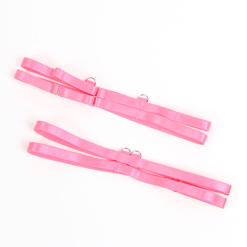 SUBBLIME - 955359 COMPLETO REGGISENO CON PIZZO E GIACCHETTI ROSA E VIOLA S/M