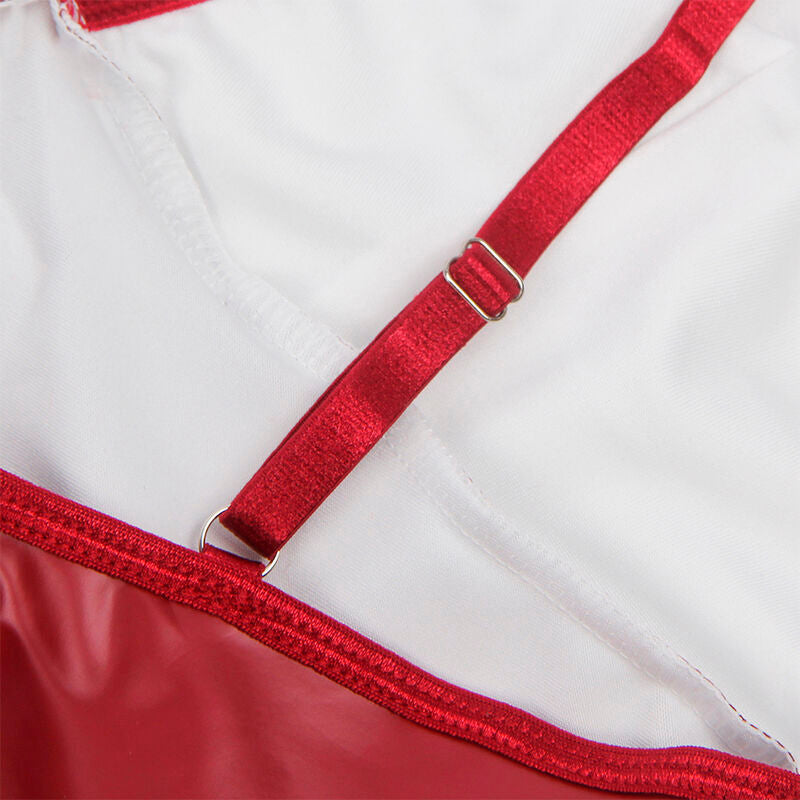 SUBBLIME - 955397 ABITO CON SPALLINE IN PELLE BORDEAUX S/M