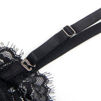 SUBBLIME - 955496 BODY IN PIZZO CON FIOCCHI E GIARRETTIERE NERO S/M