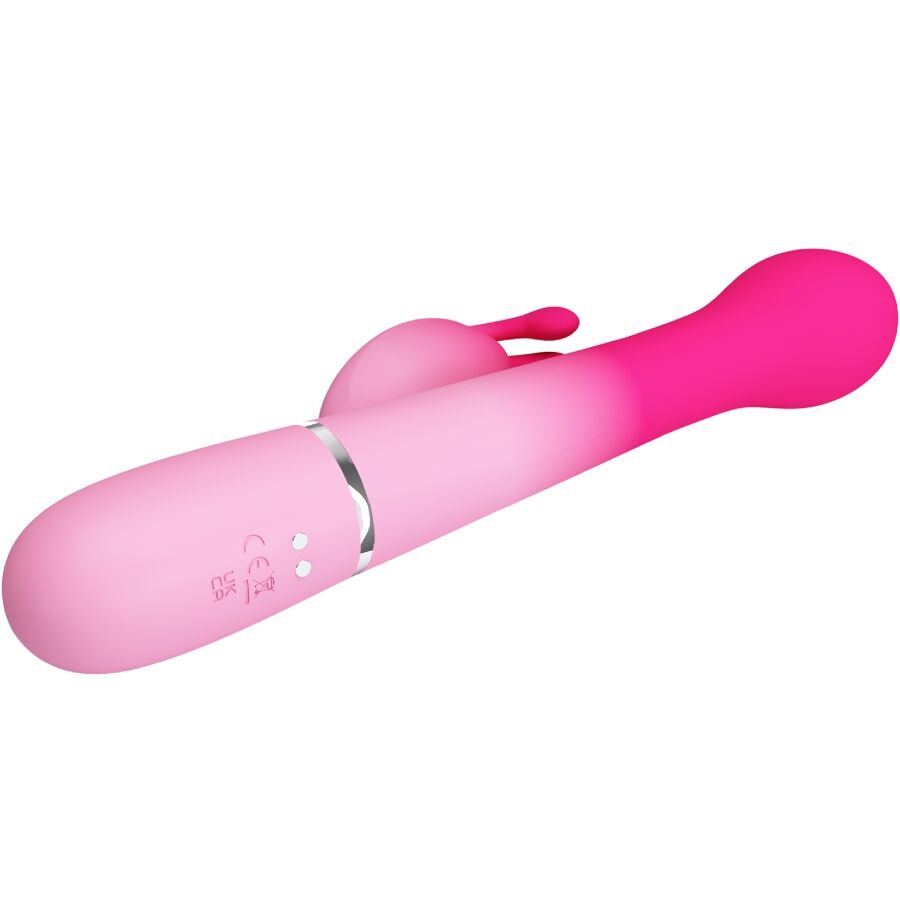 PRETTY LOVE - DEJON 3 IN 1 MULTIFUNZIONE VIBRATORE CONIGLIO ROSA