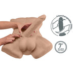 SILEXD - APOLLO L TORSO MASCHILE REALISTICO CARAMELLO