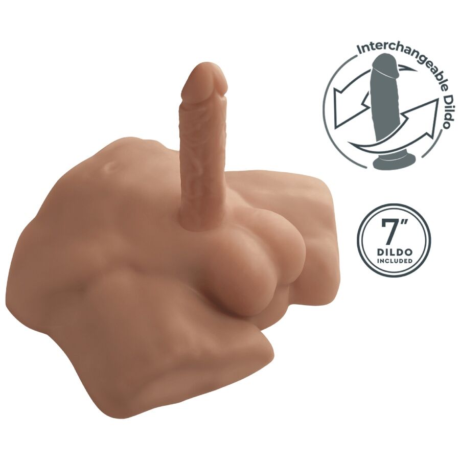 SILEXD - APOLLO S REALISTICO MEZZO TORSO MASCHILE CARAMELLO