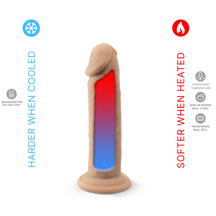 SILEXD - MODELLO PENE REALISTICO 2 SILICONE TERMOREATTIVO 15,4 CM