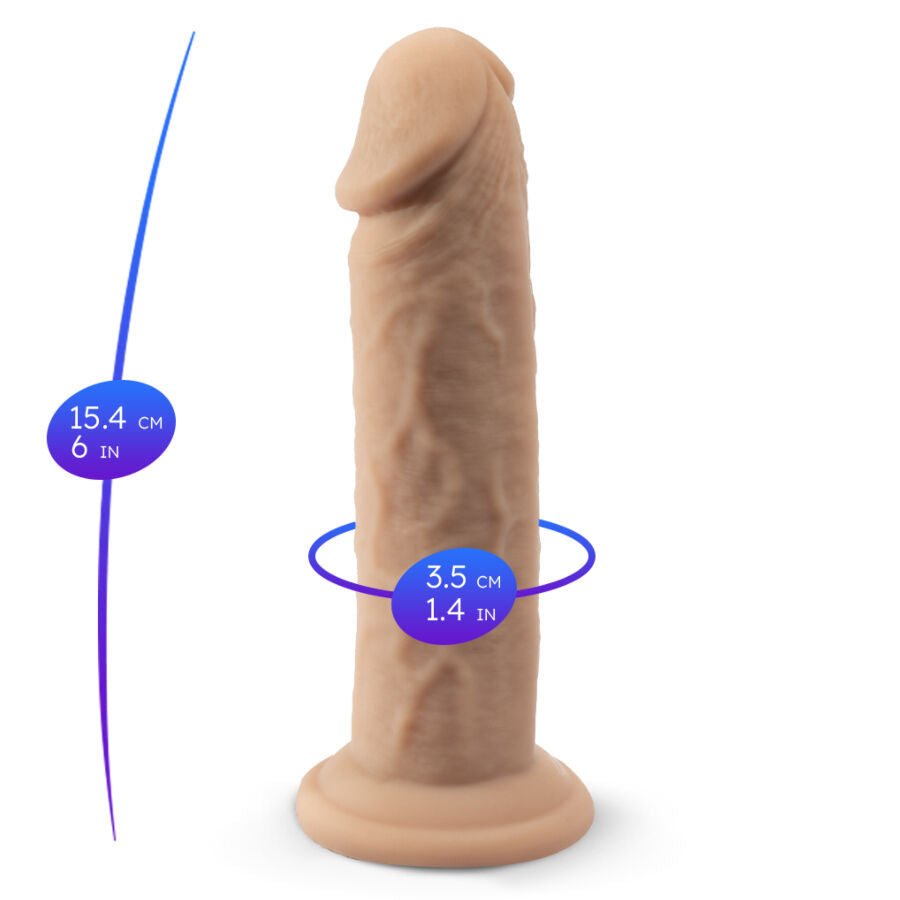 SILEXD - MODELLO PENE REALISTICO 2 SILICONE TERMOREATTIVO PREMIUM 15,4 CM