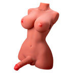 XISE - BELLISSIMO TORSO FEMMINILE LADY BOY CON DILDO CON VIBRAZIONE E SPINTA 49 CM