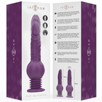 INTENSE - VIBRATORE MULTIFUNZIONE TATUM CON VIBRAZIONE SU E GIÙ 24 CM VIOLA