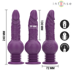 INTENSE - VIBRATORE MULTIFUNZIONE TATUM CON VIBRAZIONE SU E GIÙ 24 CM VIOLA