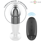 INTENSE - ANAL PLUG 10 VIBRAZIONI DILDO METALLO CON TELECOMANDO M