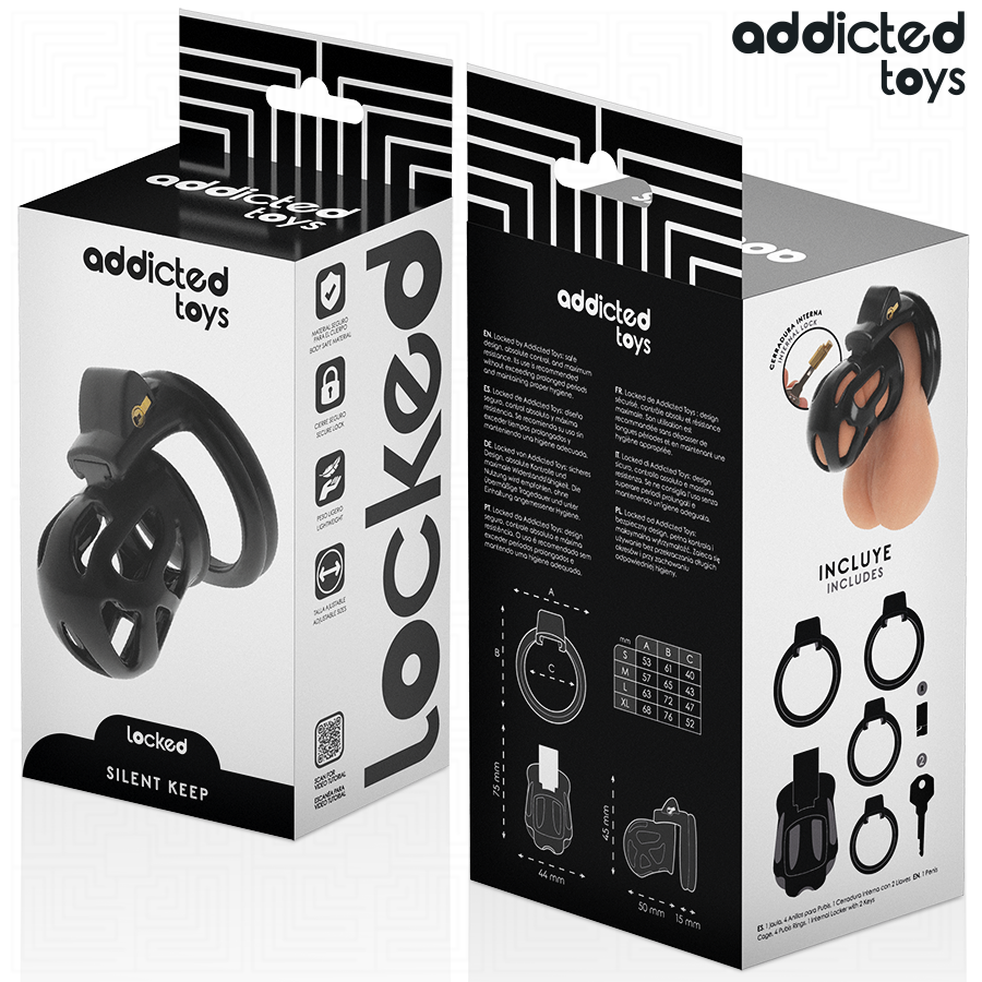 ADDICTED TOYS LOCKED - GABBIA PER PENE SILENZIOSA 7,5 CM