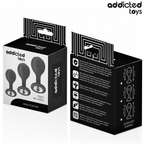 ADDICTED TOYS - SET DI 3 TAPPI ANALI CON GIOIELLO