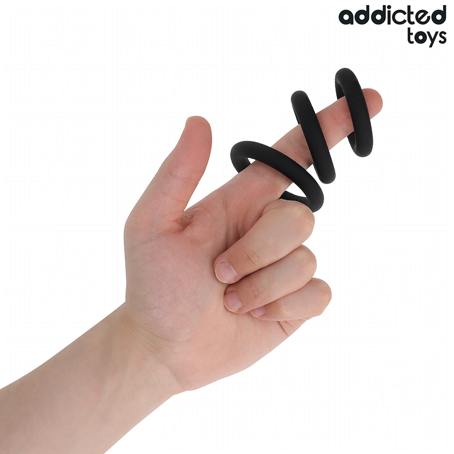 ADDICTED TOYS - SET DI ANELLI IN SILICONE MODELLO 1