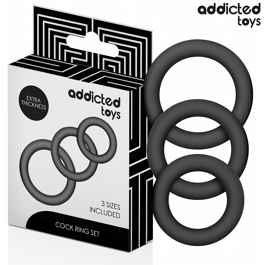 ADDICTED TOYS - SET DI ANELLI IN SILICONE MODELLO 1