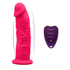 SILEXD - MODELLO PENE REALISTICO 2 ROSA + TELECOMANDO LRS 17 CM