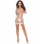 PASSION - BS108 BODYSTOCKING A GRIGLIA BIANCA